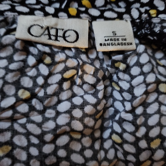 Cato Long sleeve Boho Blouse Size Small - Picture 3 of 3